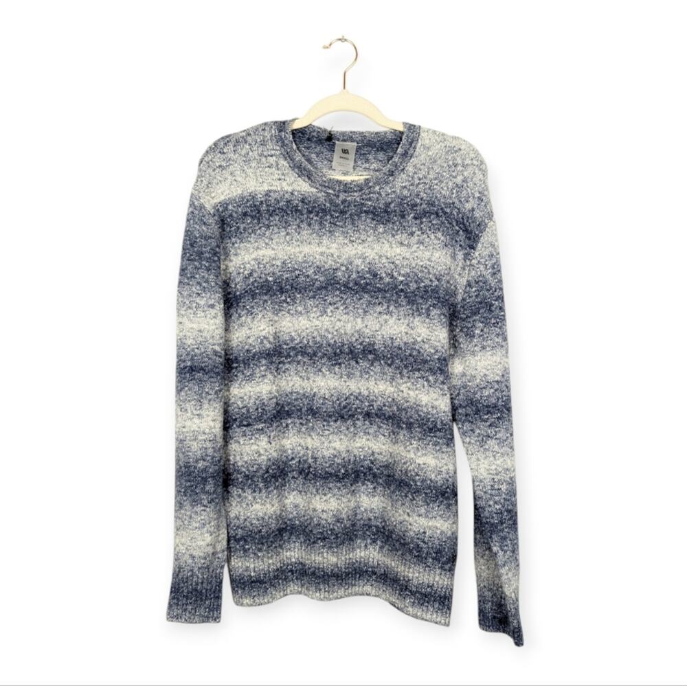 NWT VRST Men’s Navy Blue & White Relaxed Fit Striped Sweater Size S